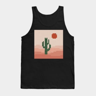 desert cactus pixel art Tank Top